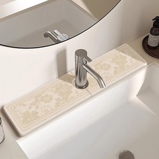 硬硅藻泥水龍頭墊廚房瀝水墊浴室吸水墊衛生間水池洗手檯面墊新款, 1個