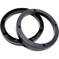Mairuker 2팩 10.2cm(4인치) 스피커 스페이서 링 어댑터 블랙 ABS 플라스틱 자동차 보트 트럭 등을 위한 10.2cm(4인치) 범용 서브 우퍼 스피커 스페이, 6.5inch