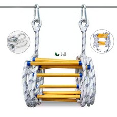 [LxU] 고강도 로프사다리 줄사다리 접이식 긴급 탈출 구조용 비상용 등반용