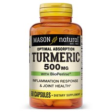 매이슨네츄럴스 옵티멀 앱솔션 터메릭 바이오페린 500mg 캡슐, 1개
