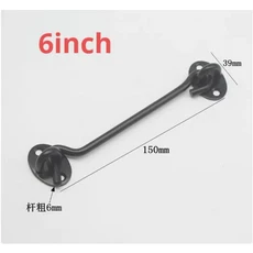 스테인레스 스틸 캐빈 후크 3/4//8/10/12 인치 눈 창고 문 래치 캐비닛 홀더 잠금 게이트, 01 inch