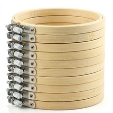 osshop 십자수 마크라메 드림캐쳐 재료 원형 대나무 수틀, 수틀 20cm, 1개