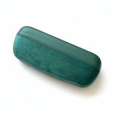 SHAWN 質感絨毛皮革拼接眼鏡盒，多色選擇，輕巧便攜，有效保護眼鏡