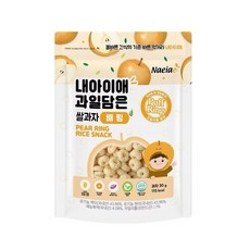 韓國嬰兒米餅系列 (米餅/米棒/米圈圈) 無添加寶寶零食 6個月以上, 30g, 1個, Naeiae米圈圈-水梨