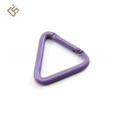 알루미늄 삼각형 등산 버클 다기능 키링, 1개, 퍼플 내경 25mm