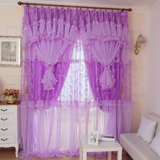 가정용 실내 소품 홈인테리어 창문 커튼 홈데코 거실커튼 장식 레이스 제품 인테리어