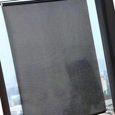 차량용 썬블럭 롤업 햇빛가리개 무타공 흡착식 커튼