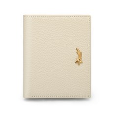 稻草人真皮錢包女士新款，簡約牛皮多功能卡包零錢包，女生小眾錢夾