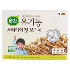 푸드올마켓_ 순작 유기농 아기보리차 160g(20T), 1개, 20개입, 160g