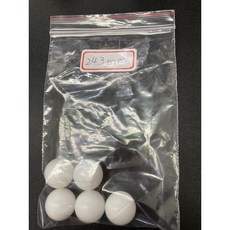 彈珠台專用小白球-24.3mm，5顆1包，軌道積木配件，安全無毒材質，滾動流暢, 1個