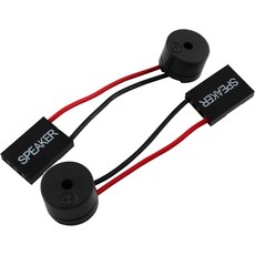AXLIZER 2PCS PC 마더보드 내장 스피커 컴퓨터 알람 버저 블랙 2.36인치 유선 모노 1와트 플라스틱 제한 보증