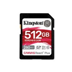 Kingston SDR2V6 React Plus V60 SD 記憶卡 (512GB/1TB), 1個, 512GB, 512GB