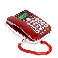 대명전자통신 네온램프 유선 전화기 DM-990, 레드