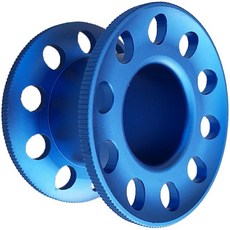 다이버 스노클링 작살낚시 수중 작업용 10홀 다이빙 릴 합금, 파란색