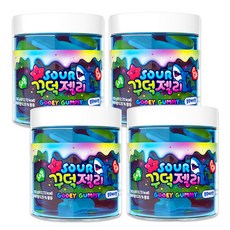 사워 꾸덕젤리, 4개, 180g, 블루베리맛