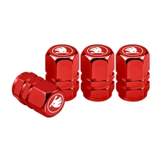 자동차 바퀴 에어 스템 커버 타이어 밸브 Skoda Octavia 용 녹슬지 않는 더스트 캡 Superb Rapid Yeti Enya, 07 C-Red