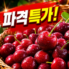 [파격초특가할인] 미국산 항공직송 고당도 생체리, 1세트, 1kg(대과)