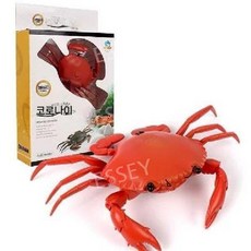 움직이는뱀 무선조종 파충류 RC 작동 동물 거미 장난감 전갈, 10. 리모콘 크랩 - 레드, 1개