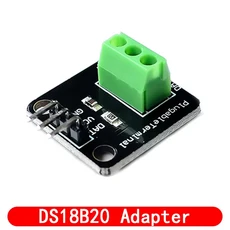 DS18B20 온도 센서 모듈 키트 방수 100CM 디지털 케이블 Arduino 용 스테인레스 스틸 프로브 터미널 어댑터, 02 DS18B20 Adapter