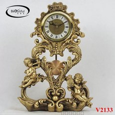 유럽식 빈티지 장식 탁상시계, 12inch, V2133