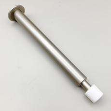 일자 스프링 도어스토퍼 니켈+백색 160mm 벽용 스토퍼 완충식 도어스톱 충격 방문 목문