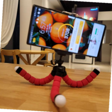 자바라삼각대 문어발 삼각 스마트폰 자바라거치대, 본상품