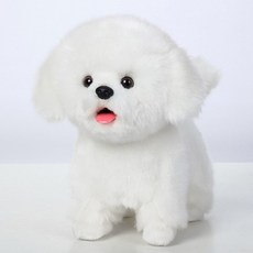 강아지 로봇 인공지능 AI 지능형 장난감 움직이는 반려로봇, 우유O 젖병O + 핑크 핸드백, 몰타어 (여자 선호)