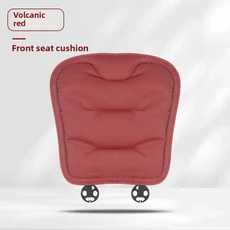 유니버설 나파 가죽 자동차 시트 커버 인테리어 자동차 시트 쿠션 보호대 사계절 통기성 자동차 시트 쿠션, 03 one seat - red