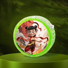 臺灣-出貨 【新款熱銷】新款哪吒敖丙悠悠球兒童入門初學者溜溜球自動迴旋女孩小學生 GDW5, 哪吒4-綠色1個, 1個