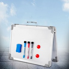 키밍 스탠드 자석 화이트보드 칠판 벽걸이 미니 탁상, 1개, 화이트