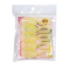 5 개 PCS 네일 클립 손톱 폴란드 리무버 살롱을위한 클립 재사용 가능한 젤 담금 클립, 반투명 노란색, 1개