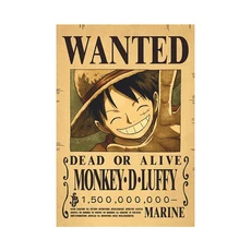 쿠쿠스토어 원피스 Luffy Gear 5 Nika Billion Bounty Wanted 포스터 4 황제 애니메이션 액션 피규어 빈티, 28 One Piece
