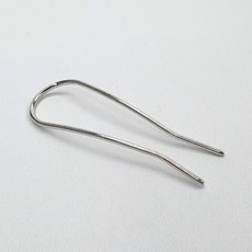 올림머리 헤어 메탈 유핀 비녀 은