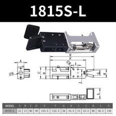 센서 로봇 암 사출 성형기 공압 호스 에어 실린더 그리퍼 클램프 1815S 시리즈, [03] 1815S-L, 1개
