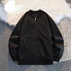 素面防潑水防風夾克 韓版休閒百搭外套 情侶款工作服工裝棒球服 時尚潮流機能騎車外套