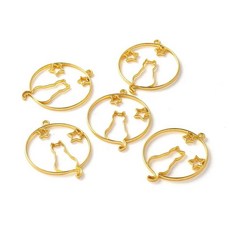 고양이 실리콘 몰드 적 공중 프레임에폭시 수지 펜던트 주조 쥬얼리 만들기 공예, 4. Cat 01