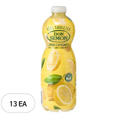 돈시몬 레몬 100% 착즙 주스, 1L, 13개