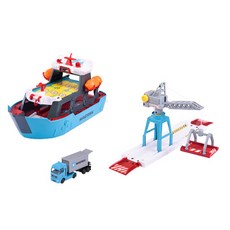 제사오스토어 화물선세트 장난감 레일장난감 남아생일선물 놀이방완구 조종장난감