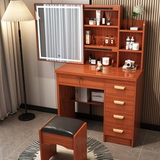 화장대 수납 거울 화장대 LED 수납 화장대 세트, 1개