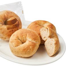 바른식방 통밀 베이글 (유기농 통밀), 6개, 120g