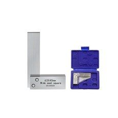 無品牌 碳鋼直角尺 90度 寬座 木工測量工具, 1個, 碳鋼直角尺63*40mm