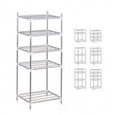 키밍 싱크대 선반 냄비 정리 거치대 주방수납 스텐 3단-소+대, 1개