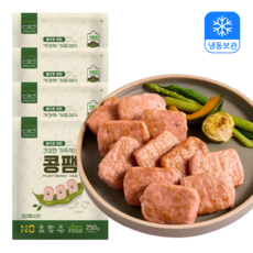대디푸드 콩으로 만든 건강한 가족 식단 콩팸 (냉동) 햄 대신 굽는 반찬 식물성 단백질, 4개, 250g