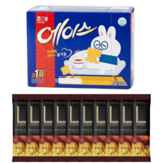 해태 에이스 커피과자 + 루카스나인 라떼스틱 10T, 1세트, 에이스364g+더블샷라떼10T