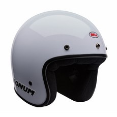 벨 클래식 오토바이 오픈 페이스 헬멧 매그넘 CRF 화이트, S