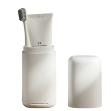 심플 휴대용 칫솔 케이스 여행용 칫솔통 치약 양치컵 겸용 칫솔케이스, 1개