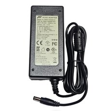 12V 4A 아답터 48W 5.5mm x 2.5mm (2.1mm겸용) 모니터 CCTV 전원 공급기 (KC UL CE FCC PSE 5대 인증) 본체, AC케이블불포함, 1개, 검정
