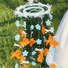 잉어 나비 풍경 종소리 재료 키트 수제 홈 데코 장식품 마당 장식, 1. Style-3