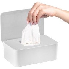 기저귀 물티슈 디스펜서 개 리필 가능한 용기 밀봉 디자인 뚜껑이 있는 신선함 유지 케이스그레이, Green