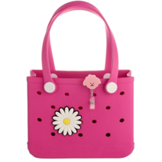 조온하루 실리콘 다용도 EVA 목욕바구니 비치백, 핑크_파츠